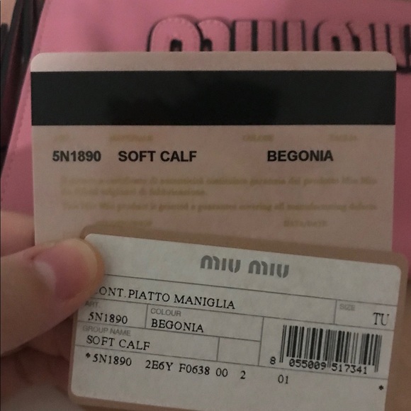 (Sold) Miu miu wristlet in Pink - Picture 7 of 7